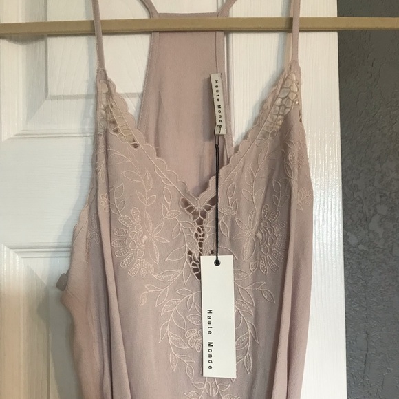 Haute monde beige dress - Picture 4 of 5